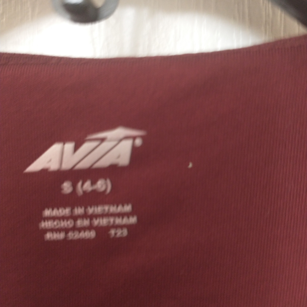 Avia  Cranberry  Red Athletic Sports Bra - Picture 4 of 6